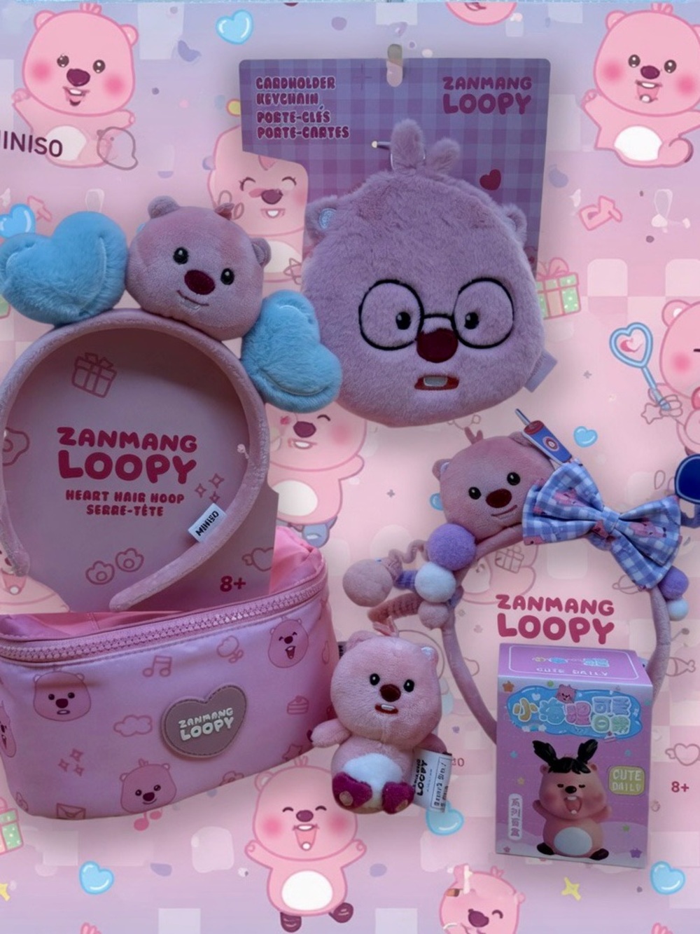Zanmang Loopy gift set- Pink